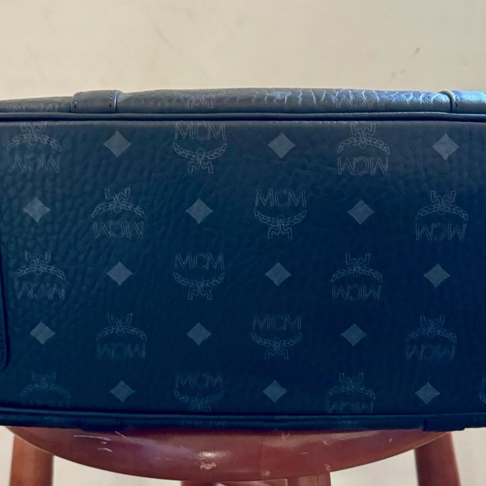 MCM Black Belt Bag Sleek Design